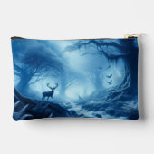 Hirsche im Dunklen Wald der blauen Haze Zubehörtasche (Rückseite)