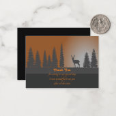 Hirsche im Feuer Dankeschön Karte (Vorderseite/Rückseite Beispiel)