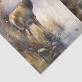 Hirsche im Fluss Seidenpapier (Ausschnitt)