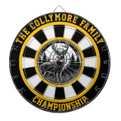 Hirsche im Friedlichen Waldbullseye Dartscheibe (vorne)