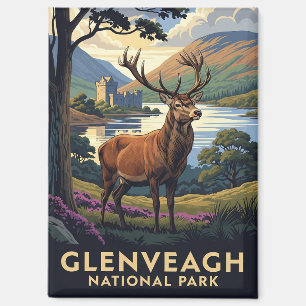 Hirsche im Glenveagh Nationalpark Irland Reisen Magnet