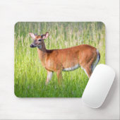 Hirsche im großen Gras Mousepad (Mit Mouse)