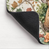 Hirsche im Herbst Blume Mousepad (Ecke)