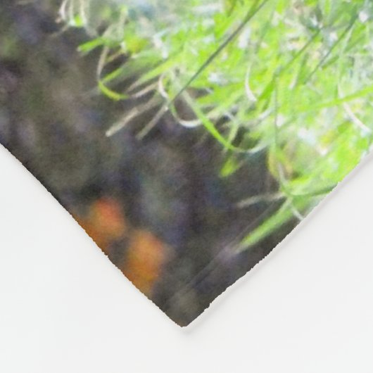 Hirsche im Herbst Fleecedecke (Ecke)