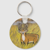 Hirsche im Herbst Schlüsselanhänger (Vorderseite)