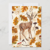 Hirsche im herbstlichen Wald (Vorderseite)