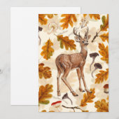 Hirsche im herbstlichen Wald (Vorne/Hinten)