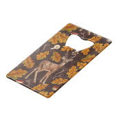 Hirsche im Herbstwald 2 Geldbeutel Flaschenöffner (Rückseite Schrägansicht)