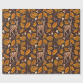 Hirsche im Herbstwald 2 Geschenkpapier (Flach)
