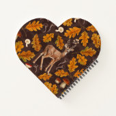 Hirsche im Herbstwald 2 Notizblock (Rückseite)