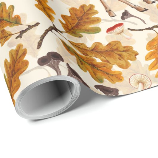 Hirsche im Herbstwald Geschenkpapier (Rolleneckpunkt)