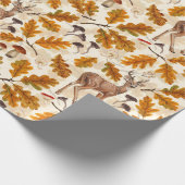 Hirsche im Herbstwald Geschenkpapier (Ecke)