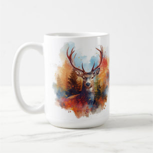 Hirsche im Herbstwald Kaffeetasse