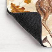 Hirsche im Herbstwald Mousepad (Ecke)