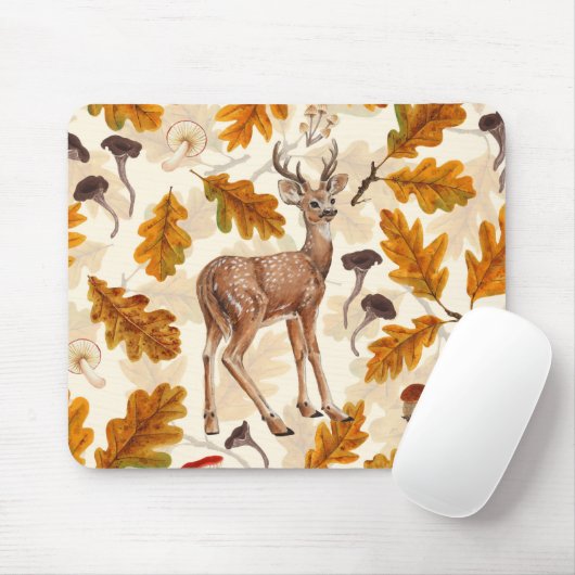 Hirsche im Herbstwald Mousepad (Mit Mouse)