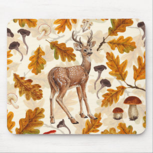 Hirsche im Herbstwald Mousepad