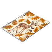 Hirsche im Herbstwald Notizblock (Linke Seite)