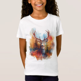 Hirsche im Herbstwald T-Shirt