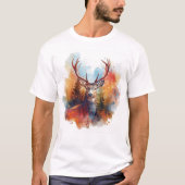 Hirsche im Herbstwald T-Shirt (Vorderseite)