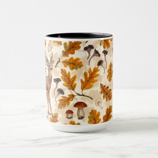 Hirsche im Herbstwald Tasse (Zentrum)