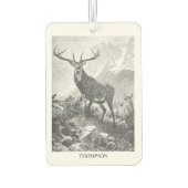 Hirsche im Hochgebirge Autolufterfrischer (Rückseite)