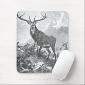 Hirsche im Hochgebirge Mousepad (Mit Mouse)