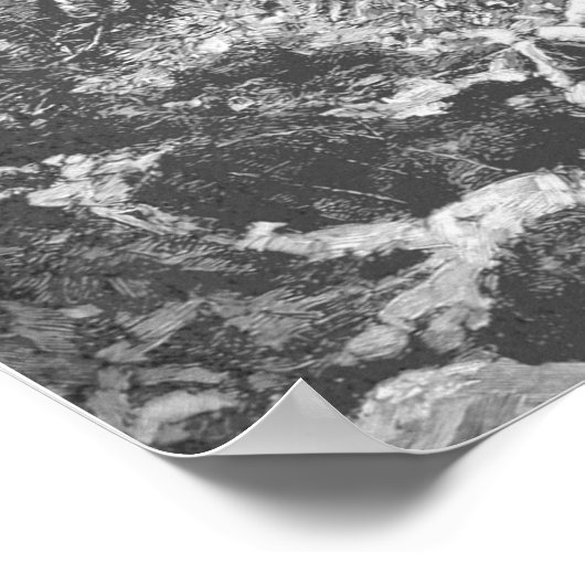 Hirsche im Hochgebirge Poster (Ecke)