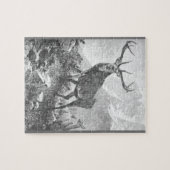 Hirsche im Hochgebirge Puzzle (Horizontal)