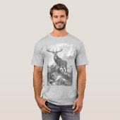 Hirsche im Hochgebirge T-Shirt (Vorne ganz)