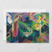 Hirsche im Klostergarten von Franz Marc Einladung (Vorderseite)