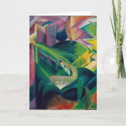 Hirsche im Klostergarten von Franz Marc Karte (Vorderseite)