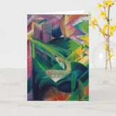 Hirsche im Klostergarten von Franz Marc Karte (Gelbe Blume)