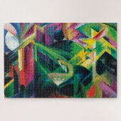 Hirsche im Klostergarten von Franz Marc Puzzle (Horizontal)