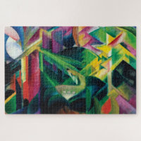 Hirsche im Klostergarten von Franz Marc