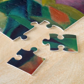 Hirsche im Klostergarten von Franz Marc Puzzle (Seite)