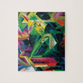 Hirsche im Klostergarten von Franz Marc Puzzle (Vertikal)