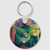 Hirsche im Klostergarten von Franz Marc Schlüsselanhänger (Rückseite)