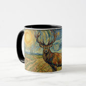 Hirsche im Lebensraum Tasse (Vorderseite Links)