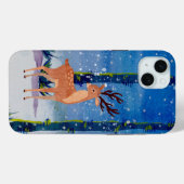 Hirsche im magischen Schneewald Case-Mate iPhone Hülle (Rückseite (Horizontal))