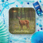 Hirsche im Magischen Wald Pappteller (Party)