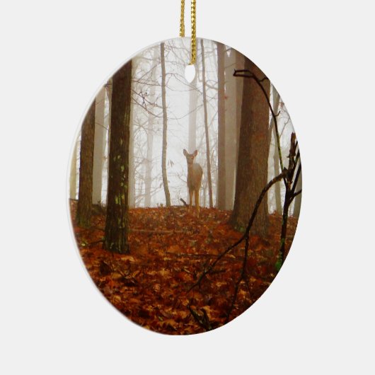 Hirsche im Mist Keramik Ornament (Rechts)