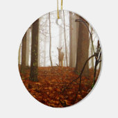 Hirsche im Mist Keramik Ornament (Links)