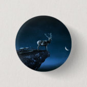 Hirsche im Mondschein Button (Vorderseite)