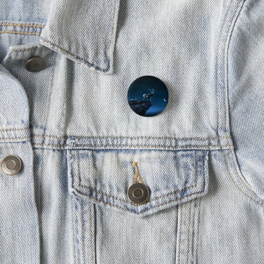 Hirsche im Mondschein Button (Beispiel)