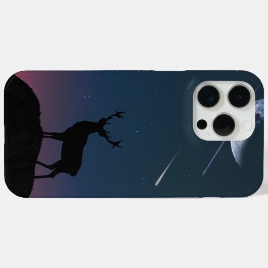 Hirsche im Mondschein Case-Mate iPhone Hülle (Rückseite (Horizontal))