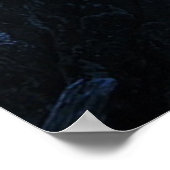 Hirsche im Mondschein Poster (Ecke)