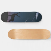 Hirsche im Mondschein Skateboard (Horizontal)