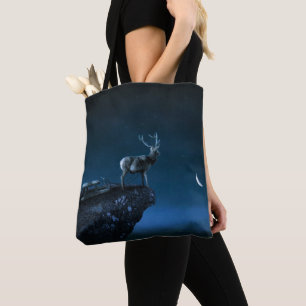 Hirsche im Mondschein Tasche