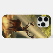 Hirsche im morgendlichen Wald iPhone Hülle (Rückseite (Horizontal))