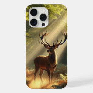 Hirsche im morgendlichen Wald iPhone 15 Pro Max Hülle